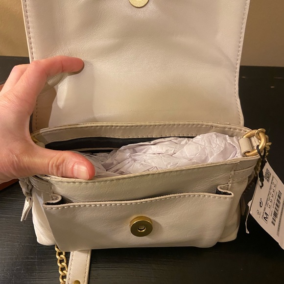 NWT Zara Leather Pocket Crossbody Bag - Picture 6 of 6